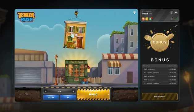 Rush Tower Play Bonus
